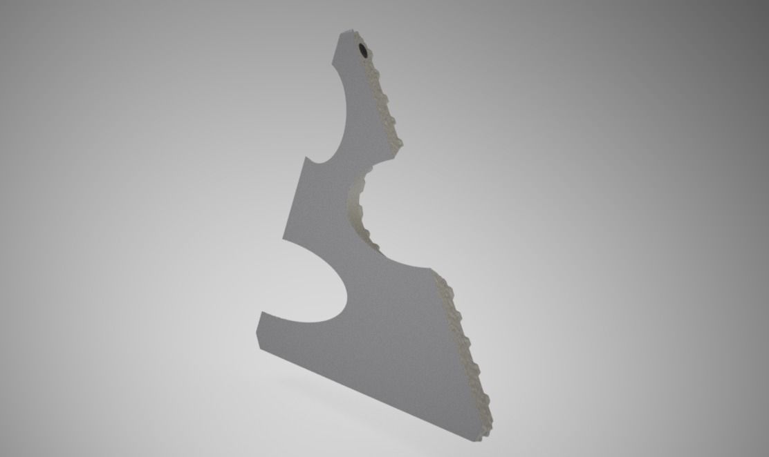 Triangle Necklace 3D print model_4