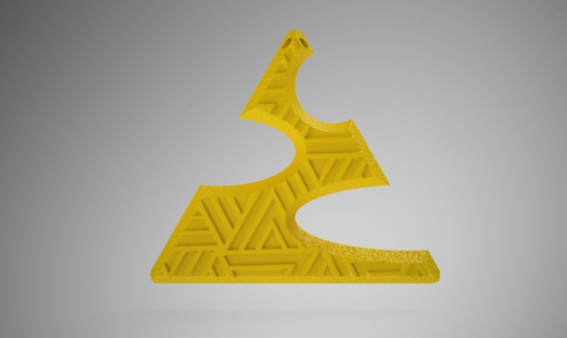Triangle Necklace 3D print model_9