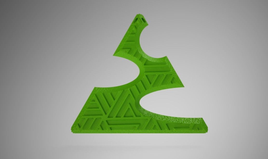 Triangle Necklace 3D print model_8