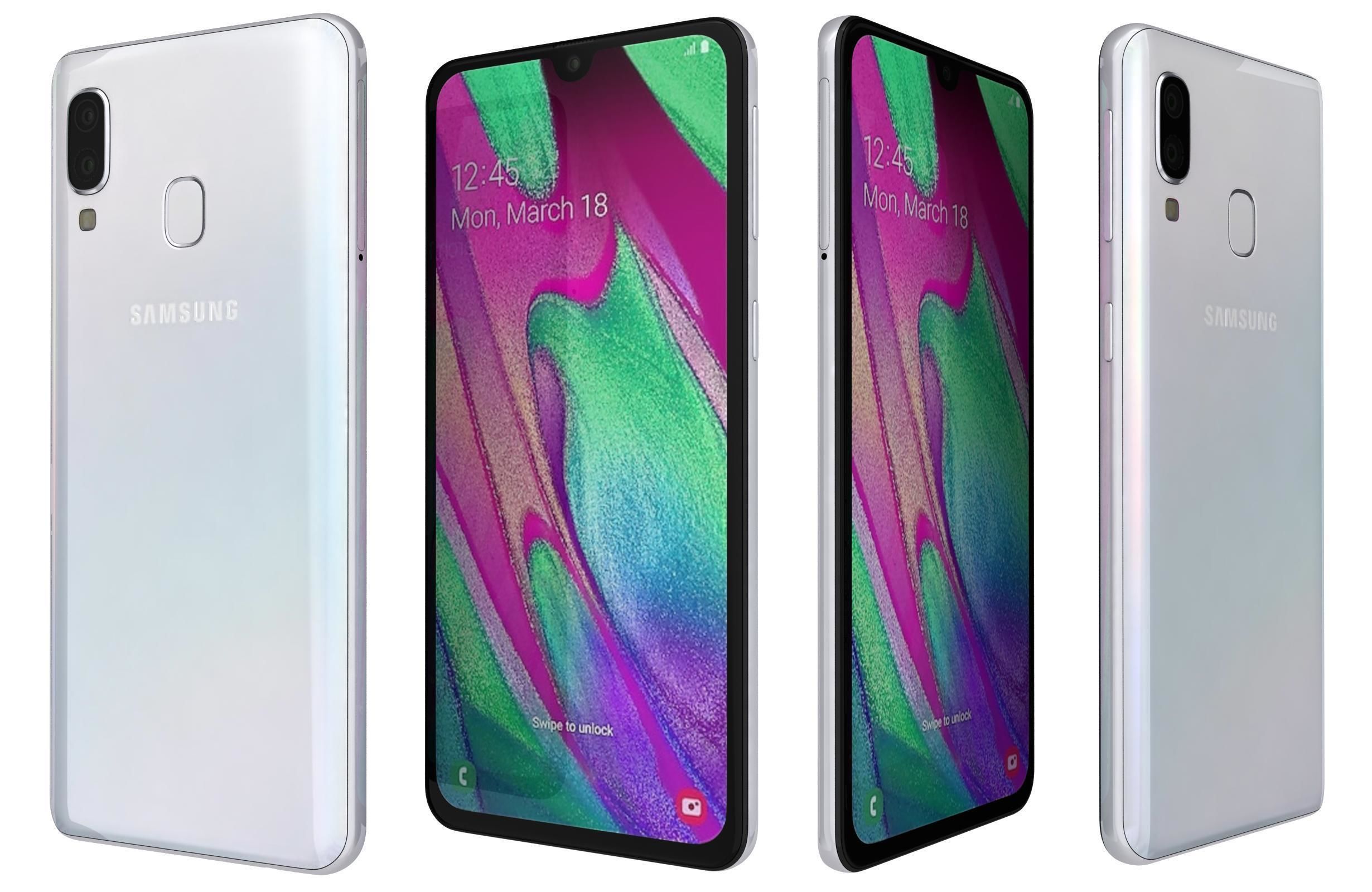 Samsung Galaxy A40 All Colors 3D model_6