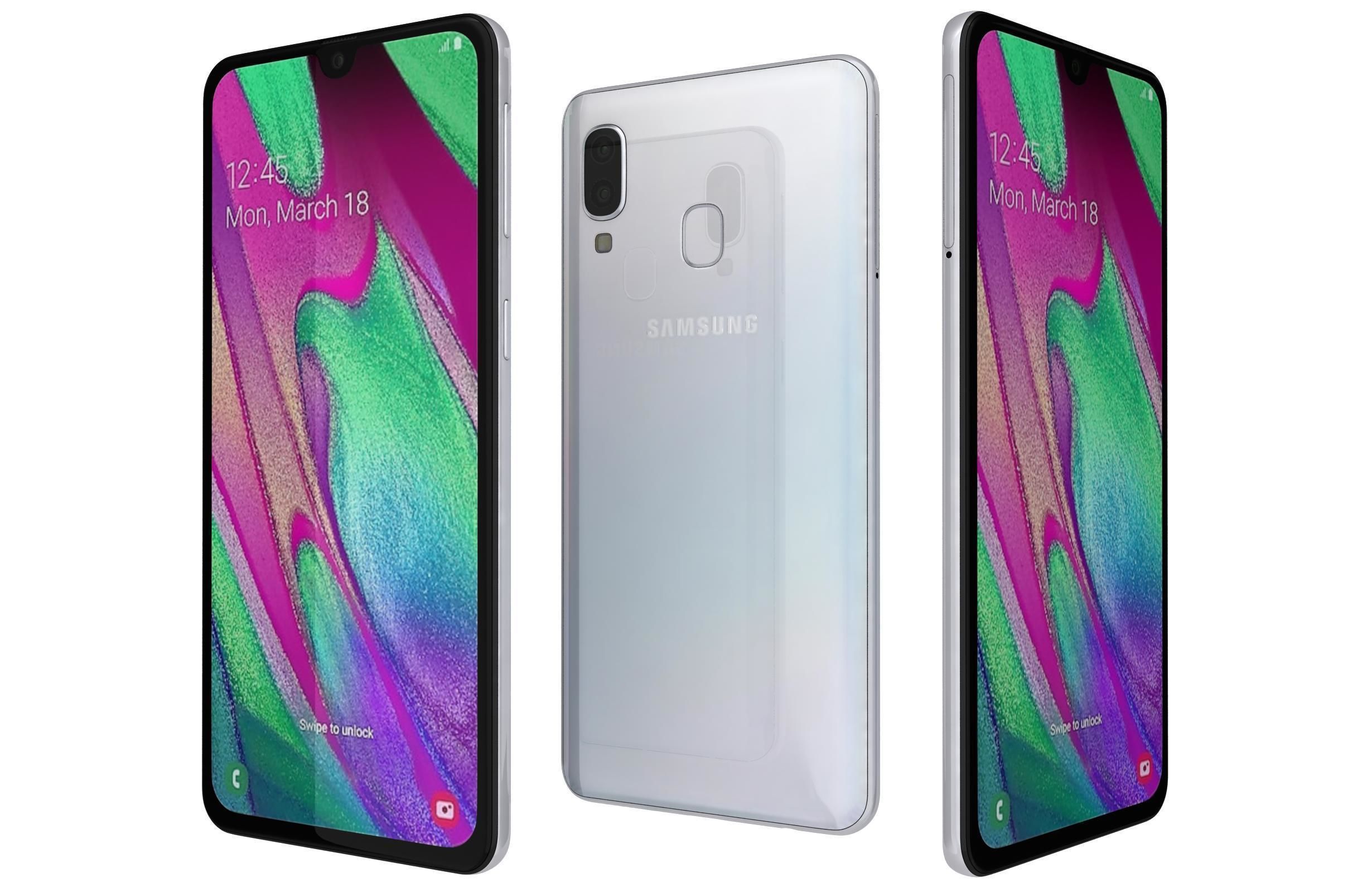 Samsung Galaxy A40 All Colors 3D model_3