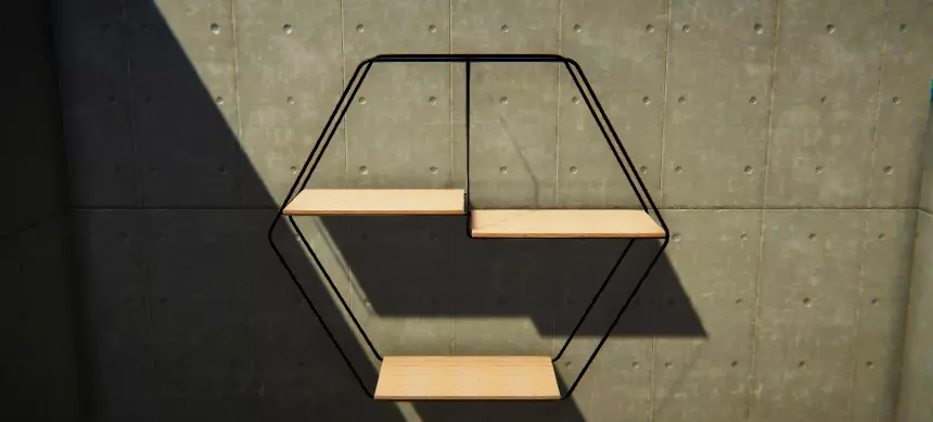 modern wall shelf Free 3D model