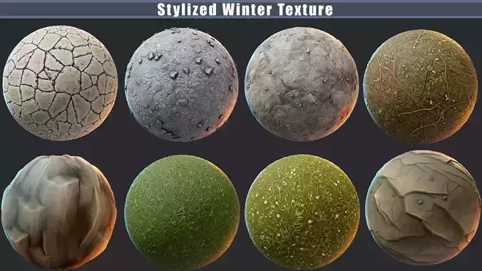 Stylized Nature PBR texture pack  Texture