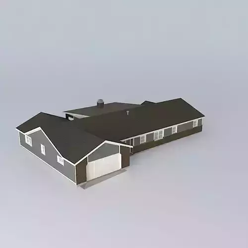 Tract House Free 3D model
