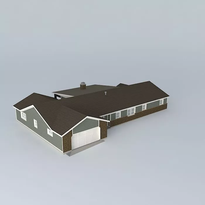 Tract House Free 3D model