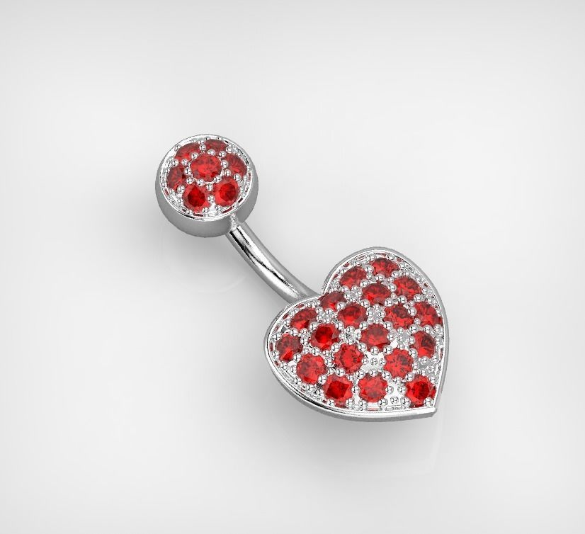 101004 PR heart piercing 3D print model_1