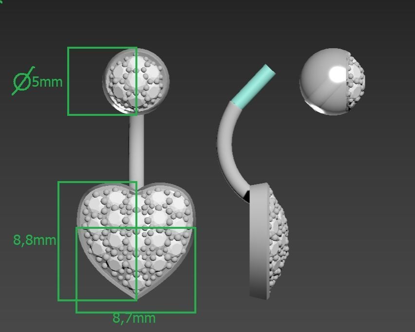 101004 PR heart piercing 3D print model_12