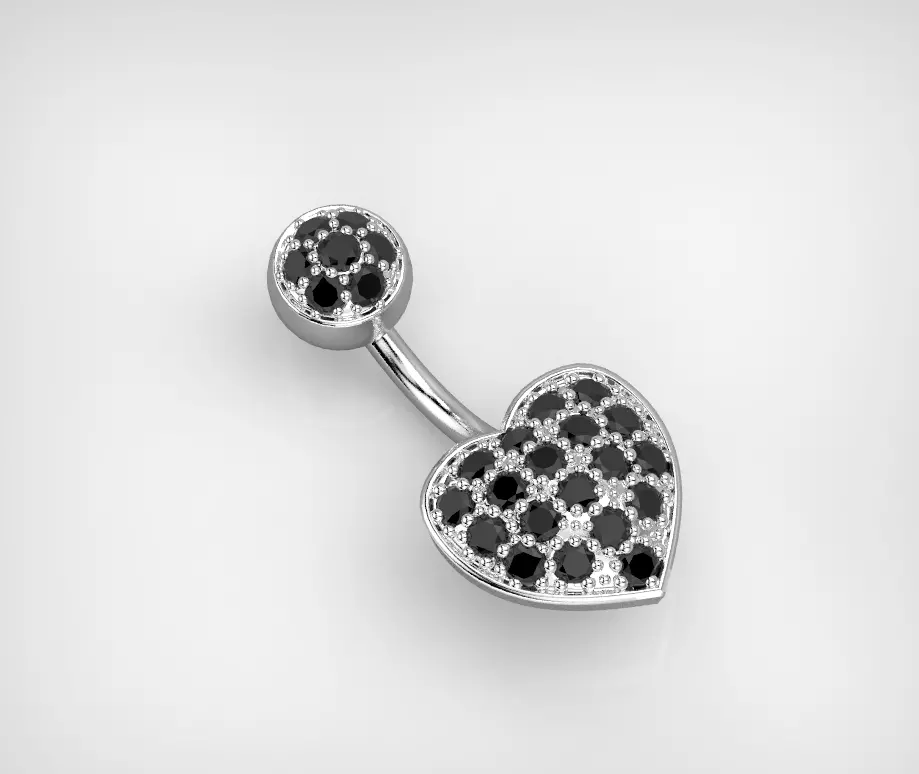 101004 PR heart piercing 3D print model_0