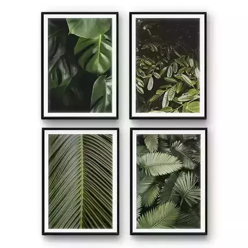 Tropical leaves set 2