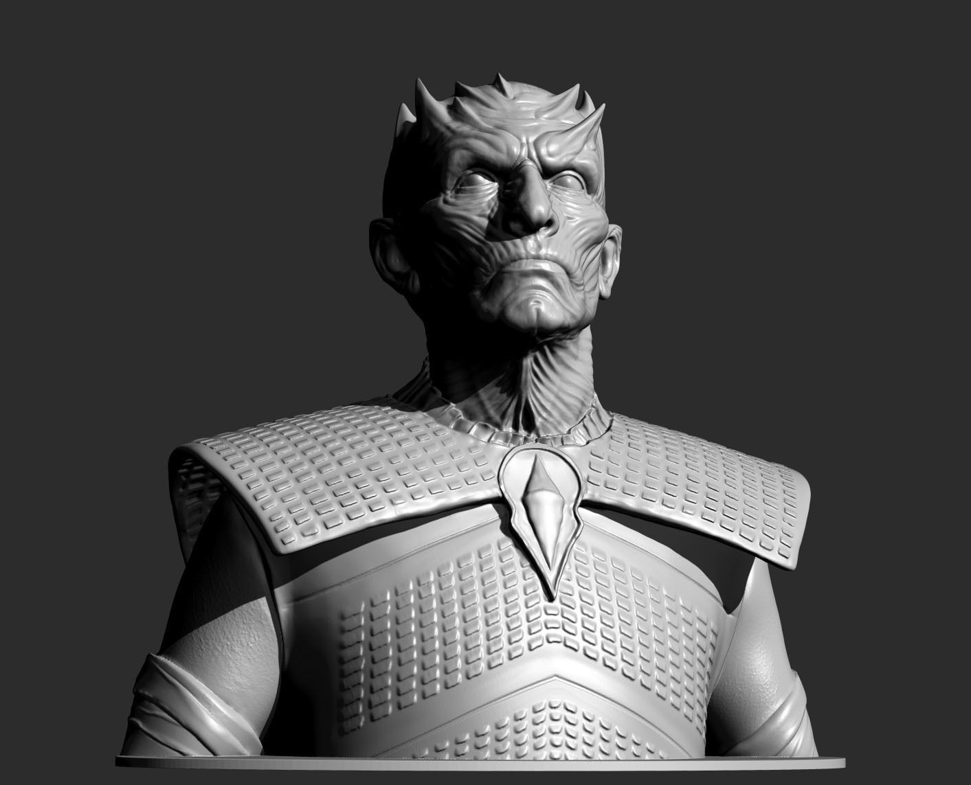 Night King Bust v3 - Game of Thrones 3D print model_7