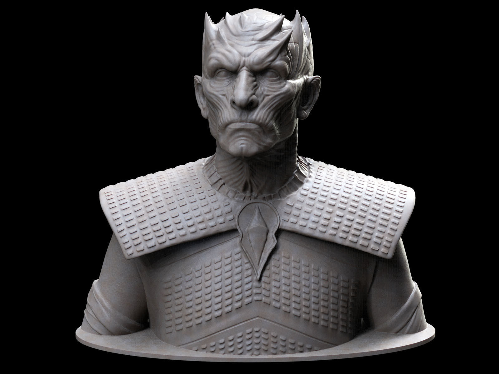 Night King Bust v3 - Game of Thrones 3D print model_2
