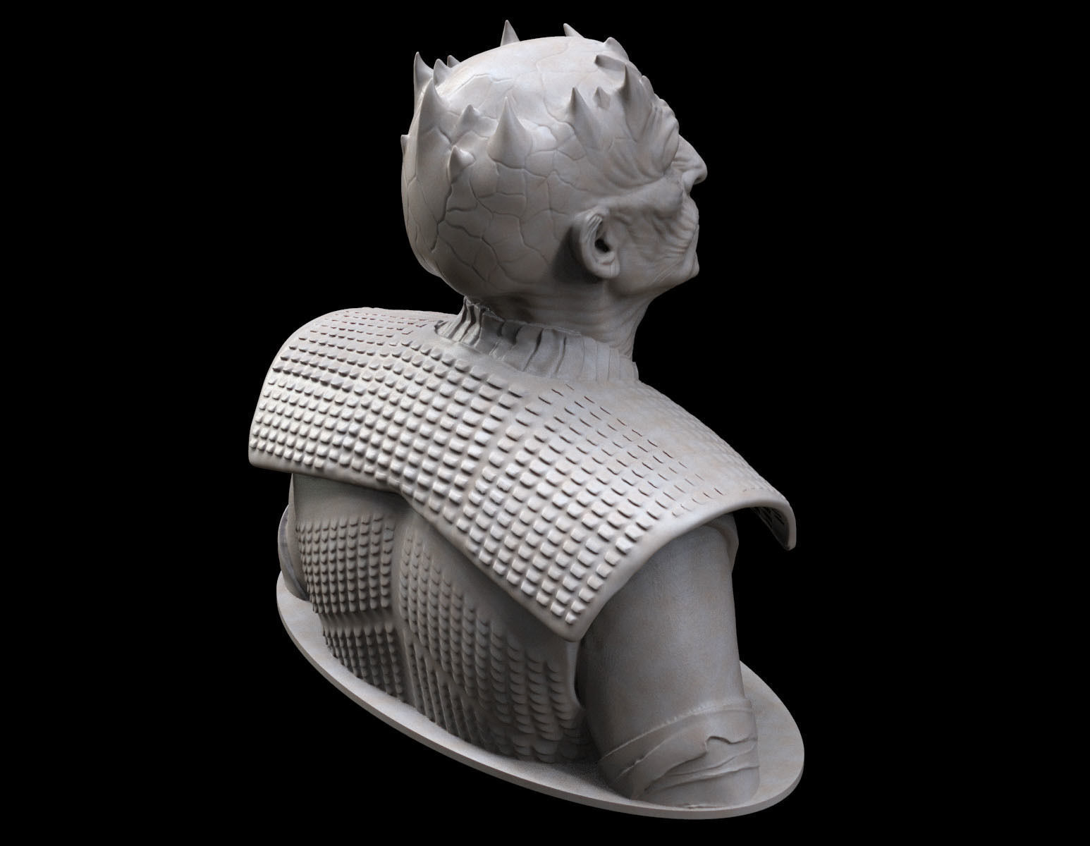 Night King Bust v3 - Game of Thrones 3D print model_4