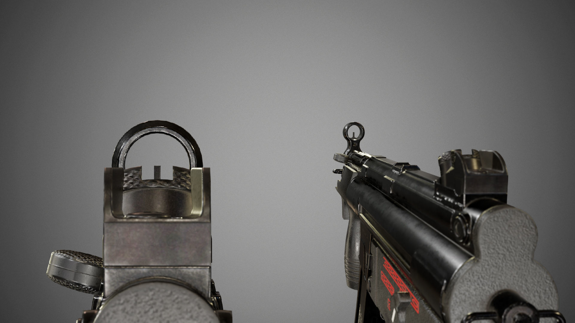 HK MP5K Low-poly 3D model_8