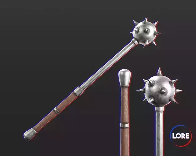 Medieval Common Weapon Mace Low-poly 3D model