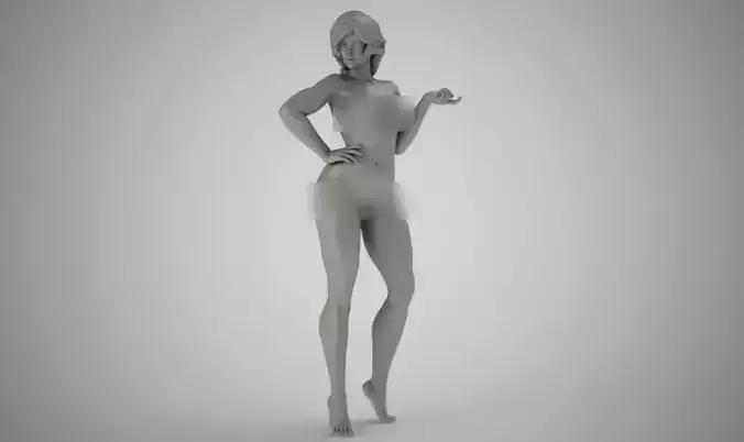 Glamorous woman in dress