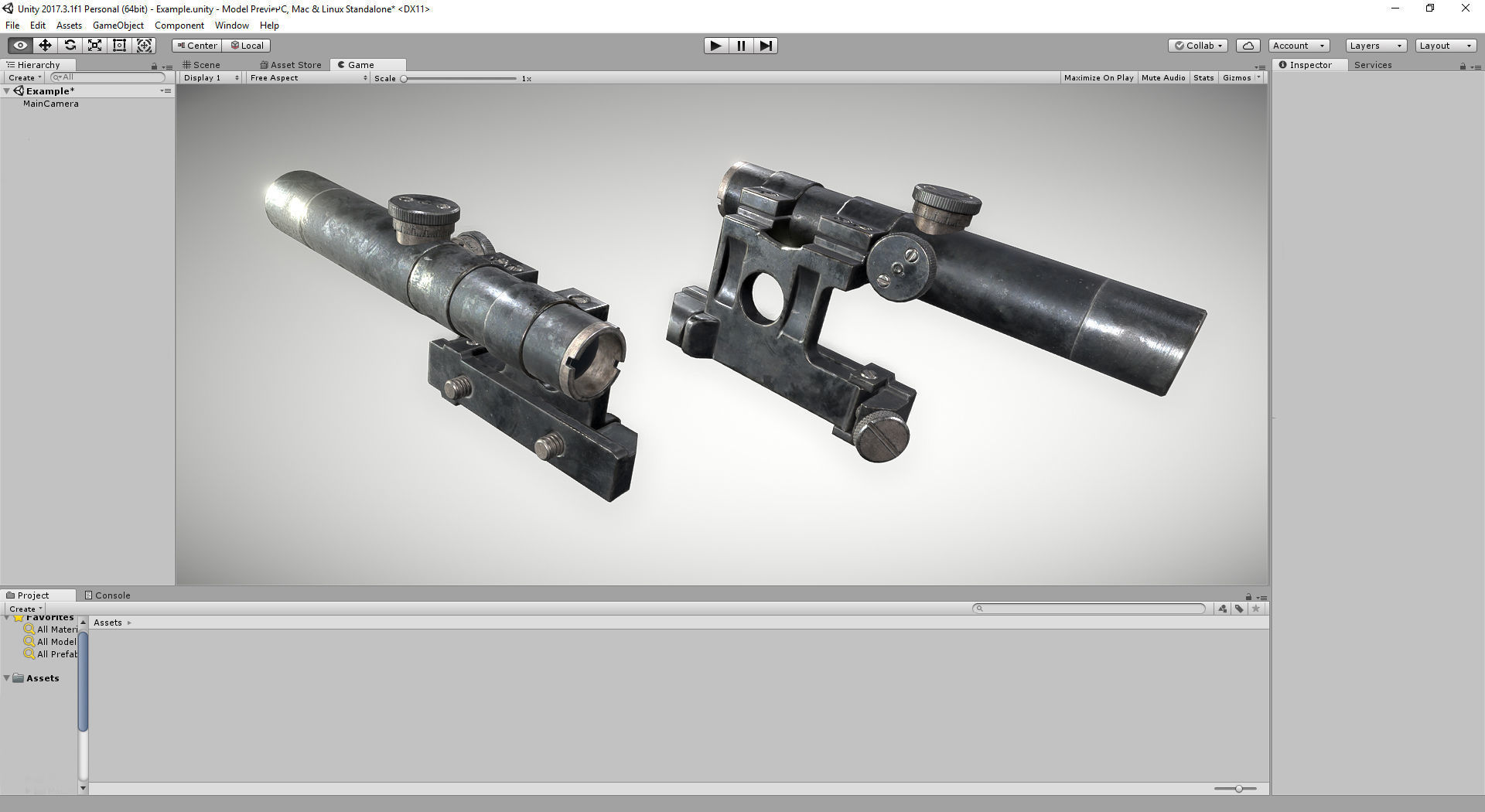 PBR PU Scope Low-poly 3D model_9