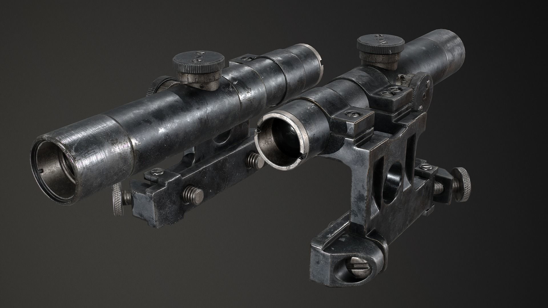 PBR PU Scope Low-poly 3D model_1