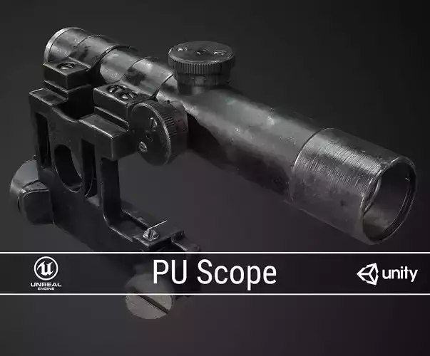 PBR PU Scope Low-poly 3D model