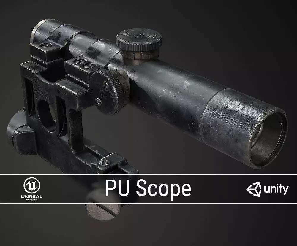 PBR PU Scope Low-poly 3D model_0