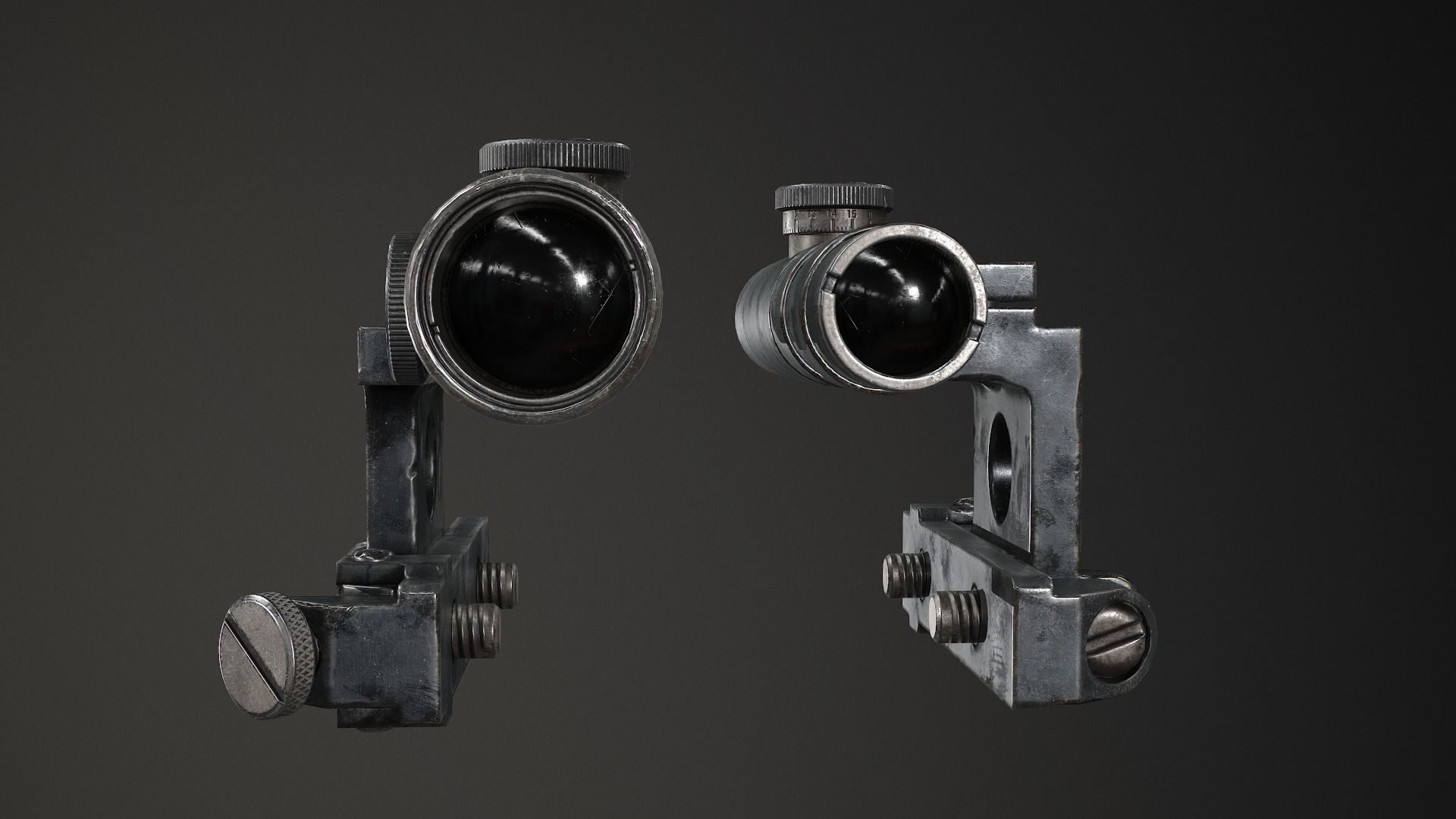 PBR PU Scope Low-poly 3D model_6