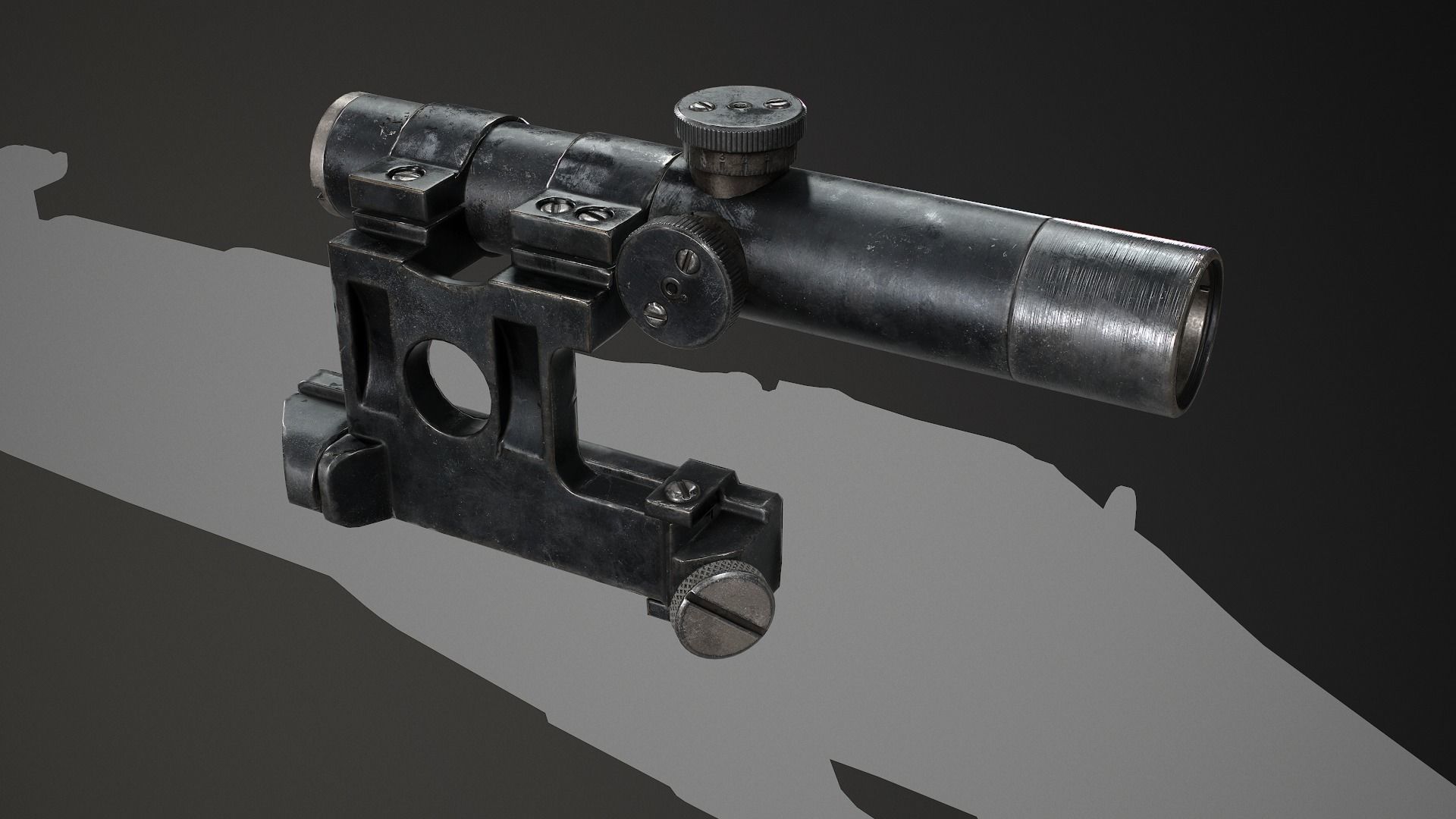 PBR PU Scope Low-poly 3D model_3