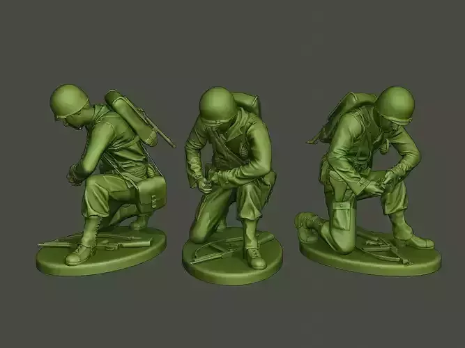 American soldier ww2 grenade A2 3D print model
