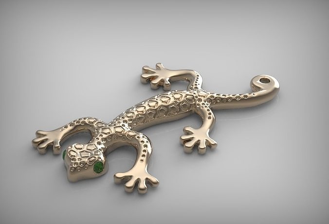 Pendant gecko 3d print model 3D print model