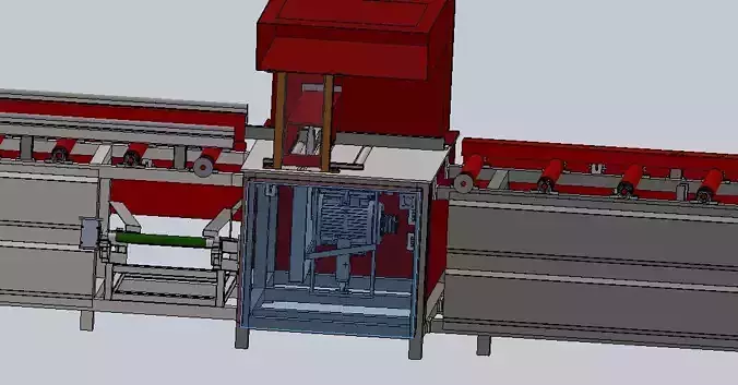 Servo type wood sizing machine