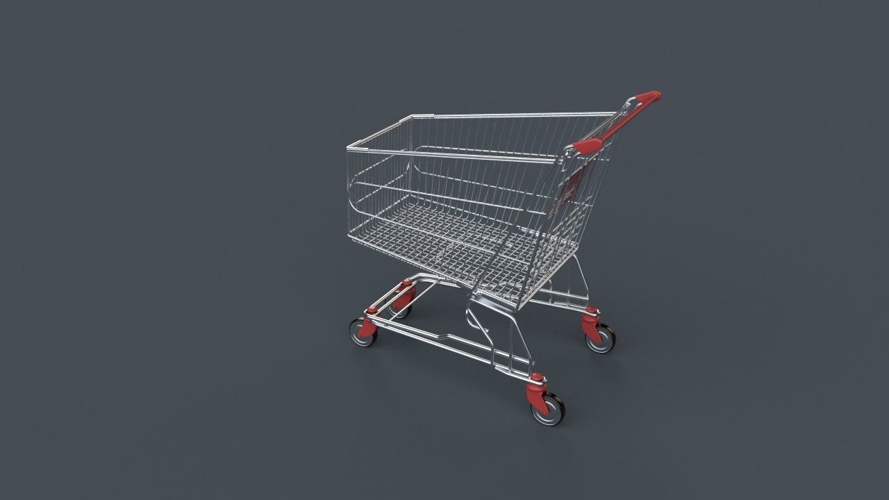 SUPERMARKET TROLLEY 3D model_4
