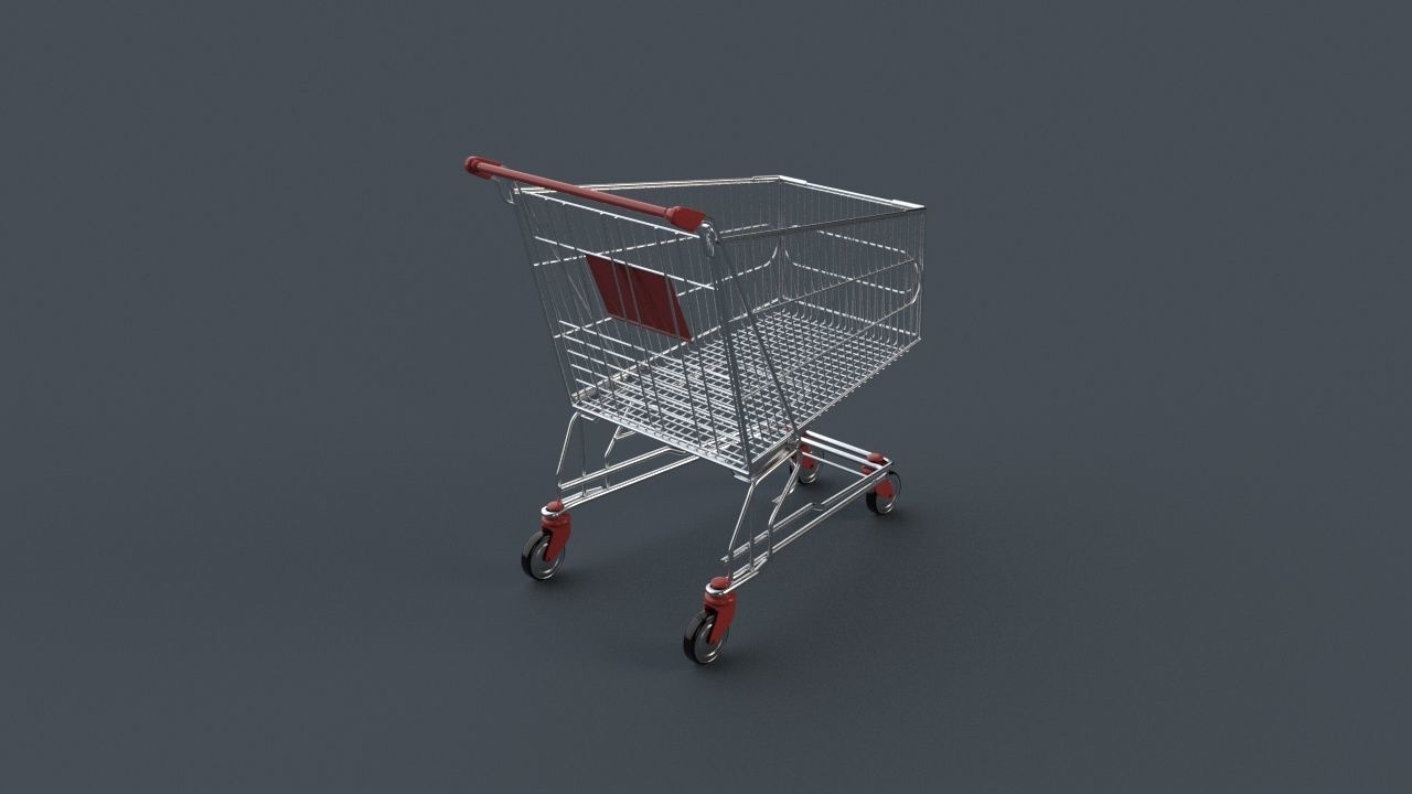 SUPERMARKET TROLLEY 3D model_3