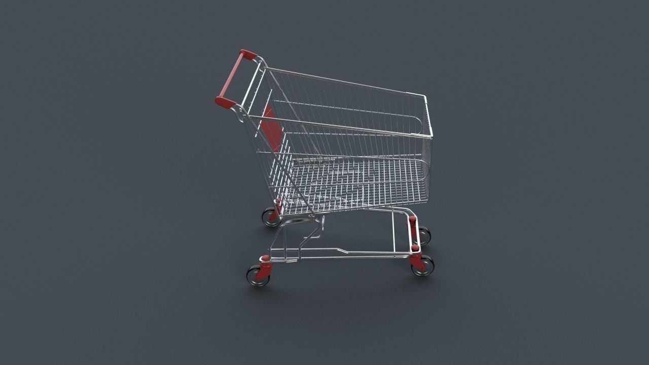 SUPERMARKET TROLLEY 3D model_2