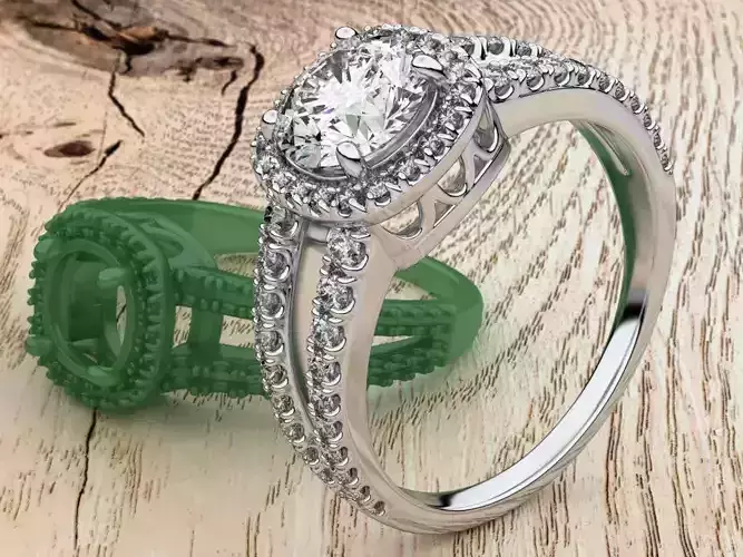 Split Shank Halo  Round