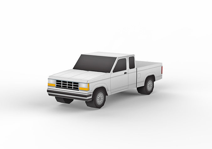 3D model Pickup Low-poly 3D model