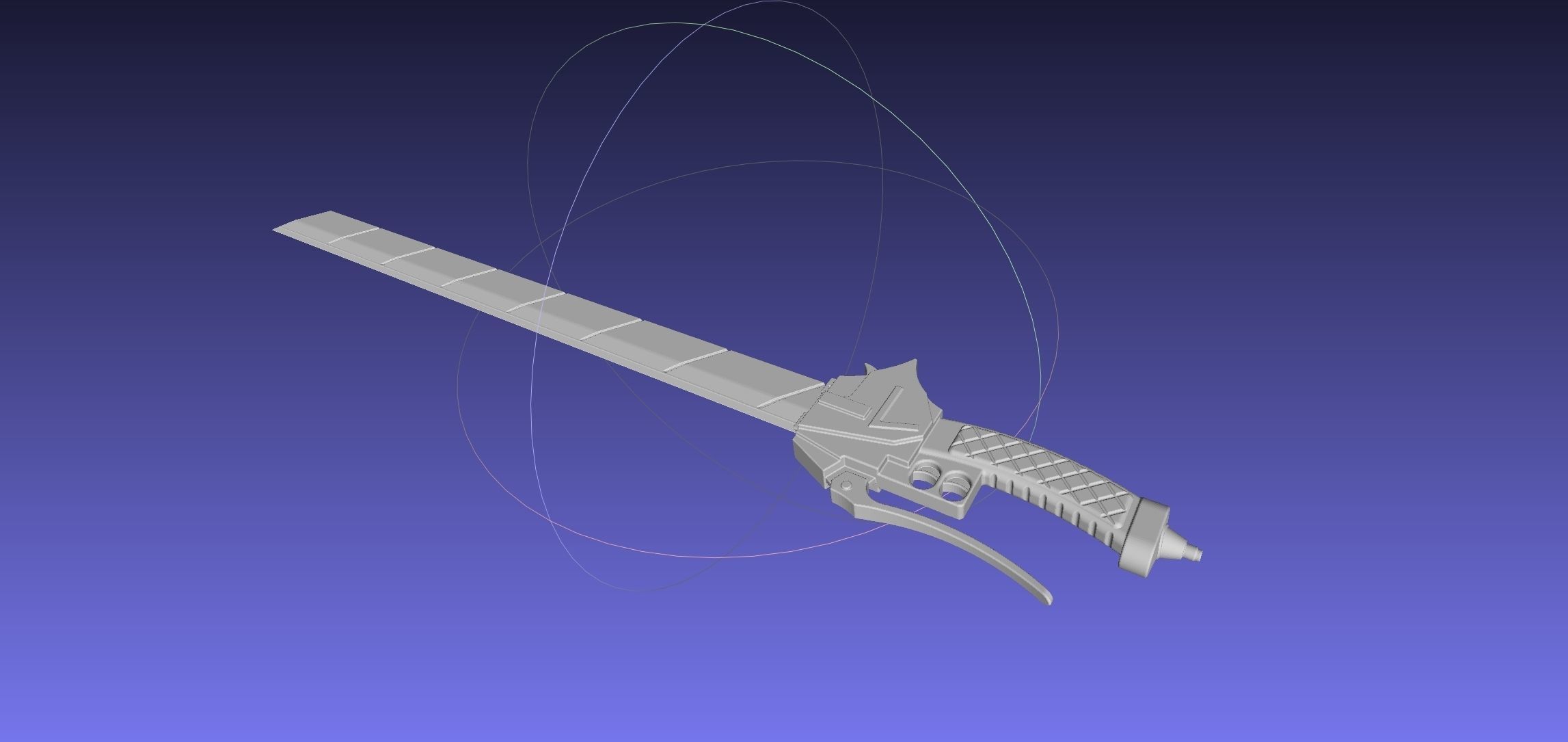 Attack On Titan Sword Basic Printable Replica 3D print model_25