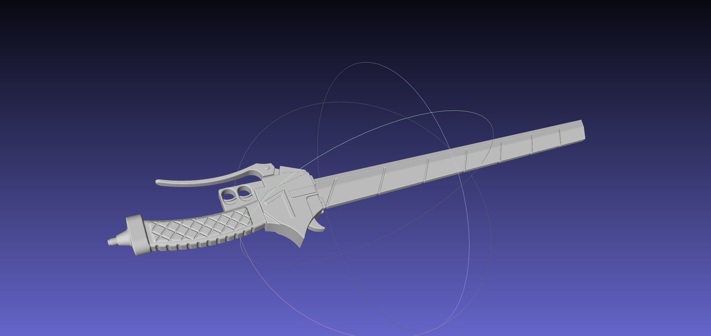Attack On Titan Sword Basic Printable Replica 3D print model_43