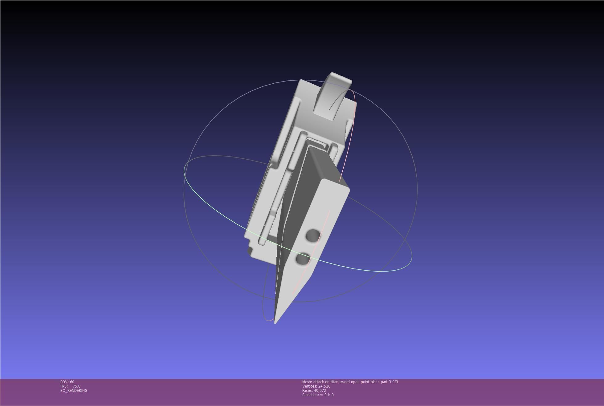 Attack On Titan Sword Basic Printable Replica 3D print model_110