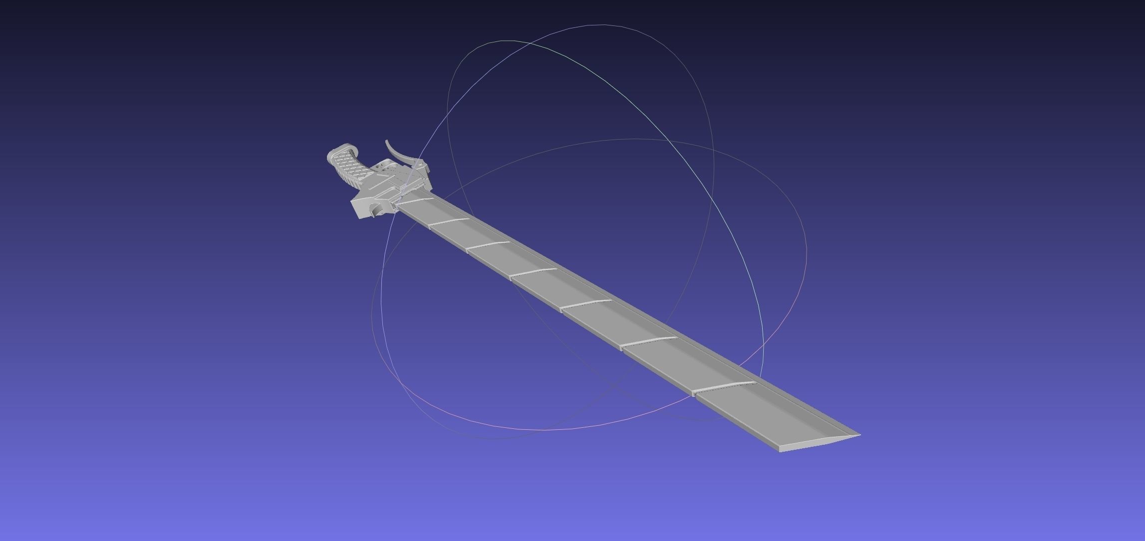 Attack On Titan Sword Basic Printable Replica 3D print model_46