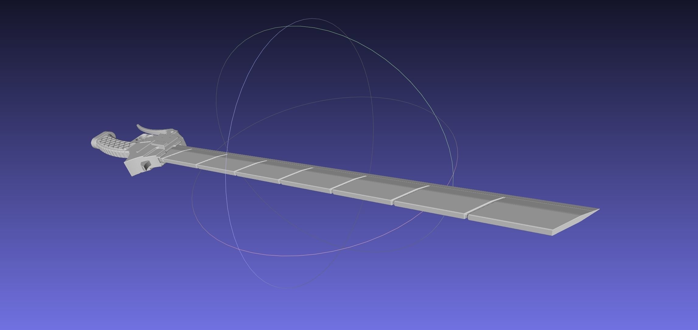 Attack On Titan Sword Basic Printable Replica 3D print model_45