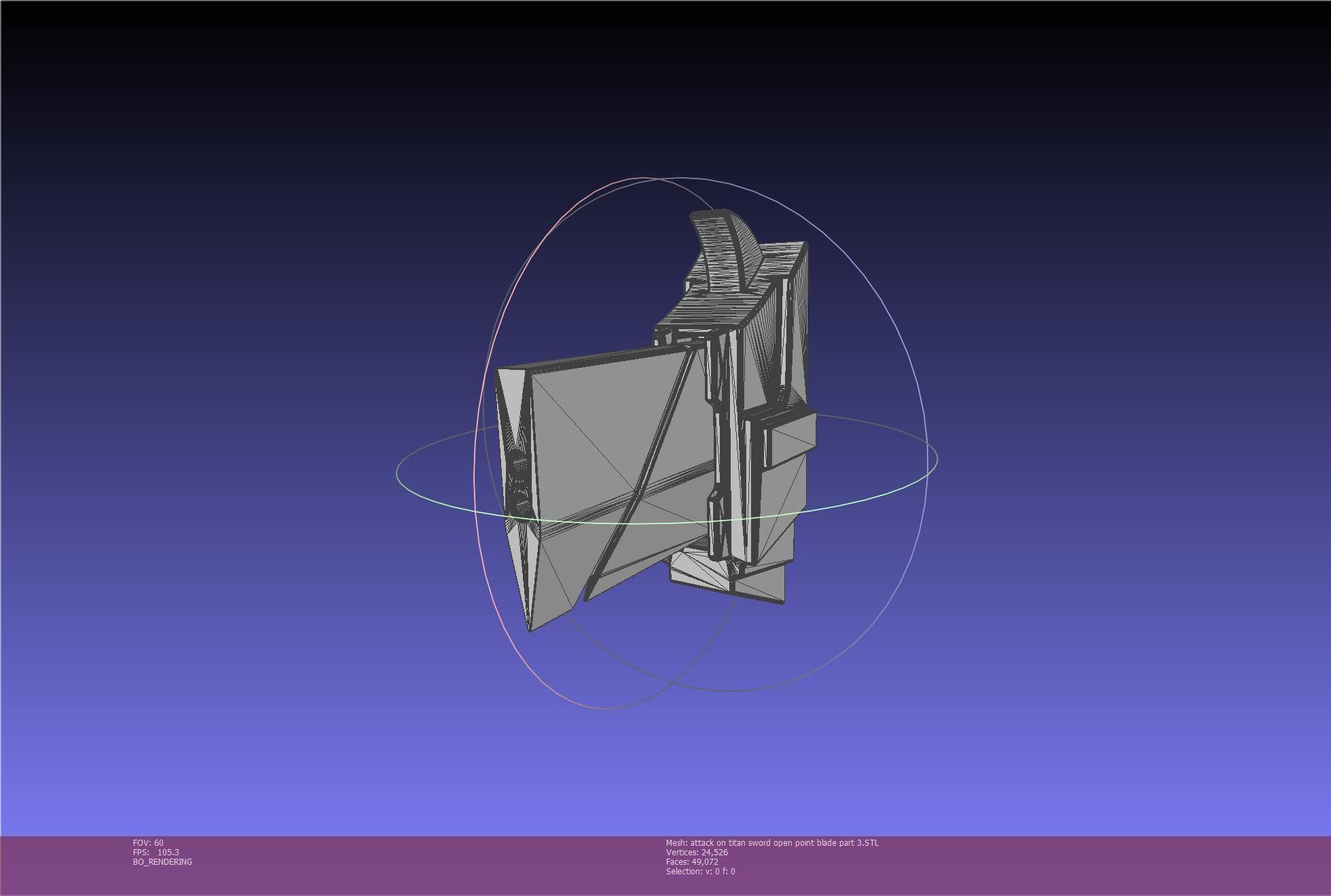 Attack On Titan Sword Basic Printable Replica 3D print model_115