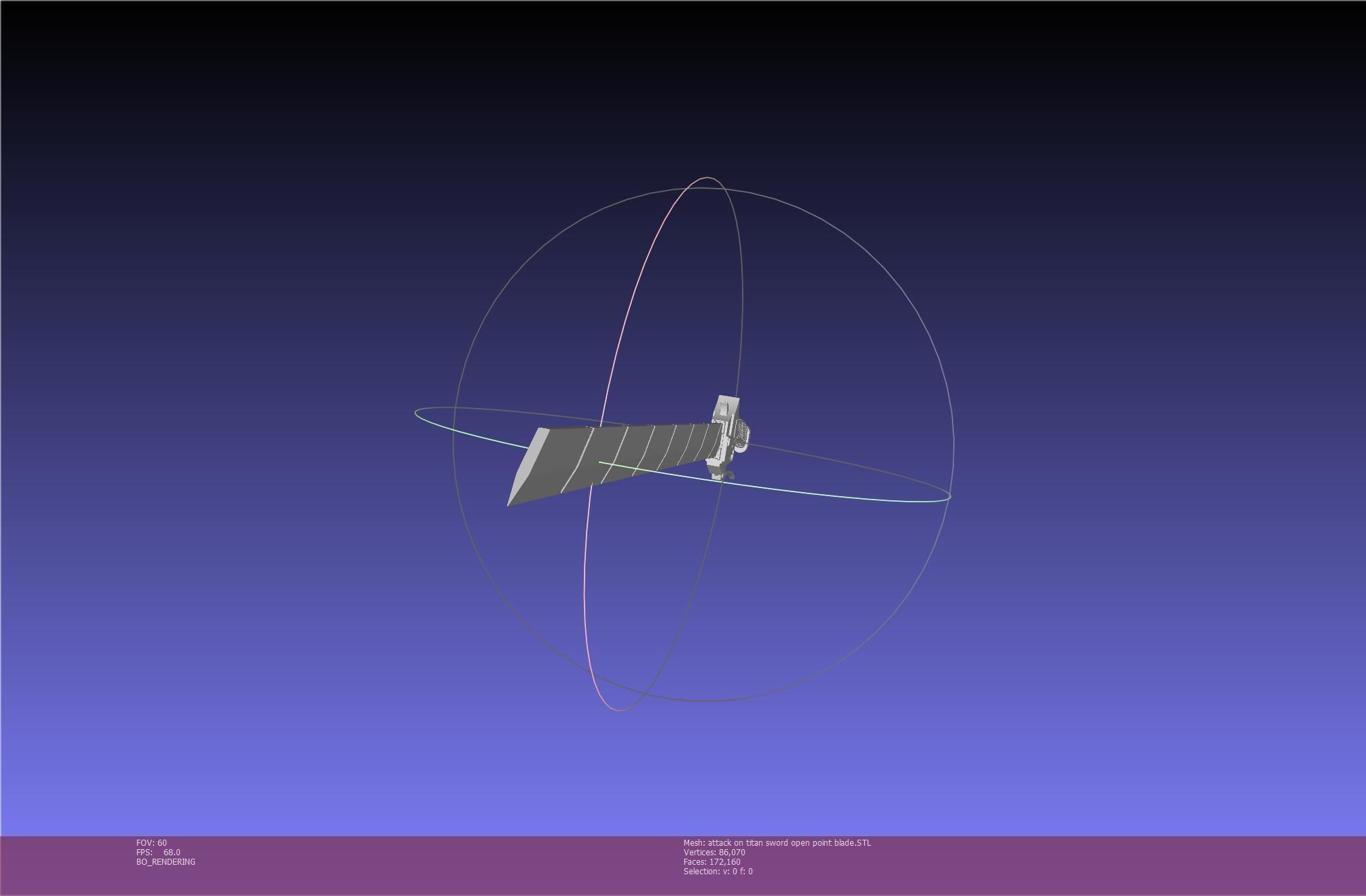 Attack On Titan Sword Basic Printable Replica 3D print model_58