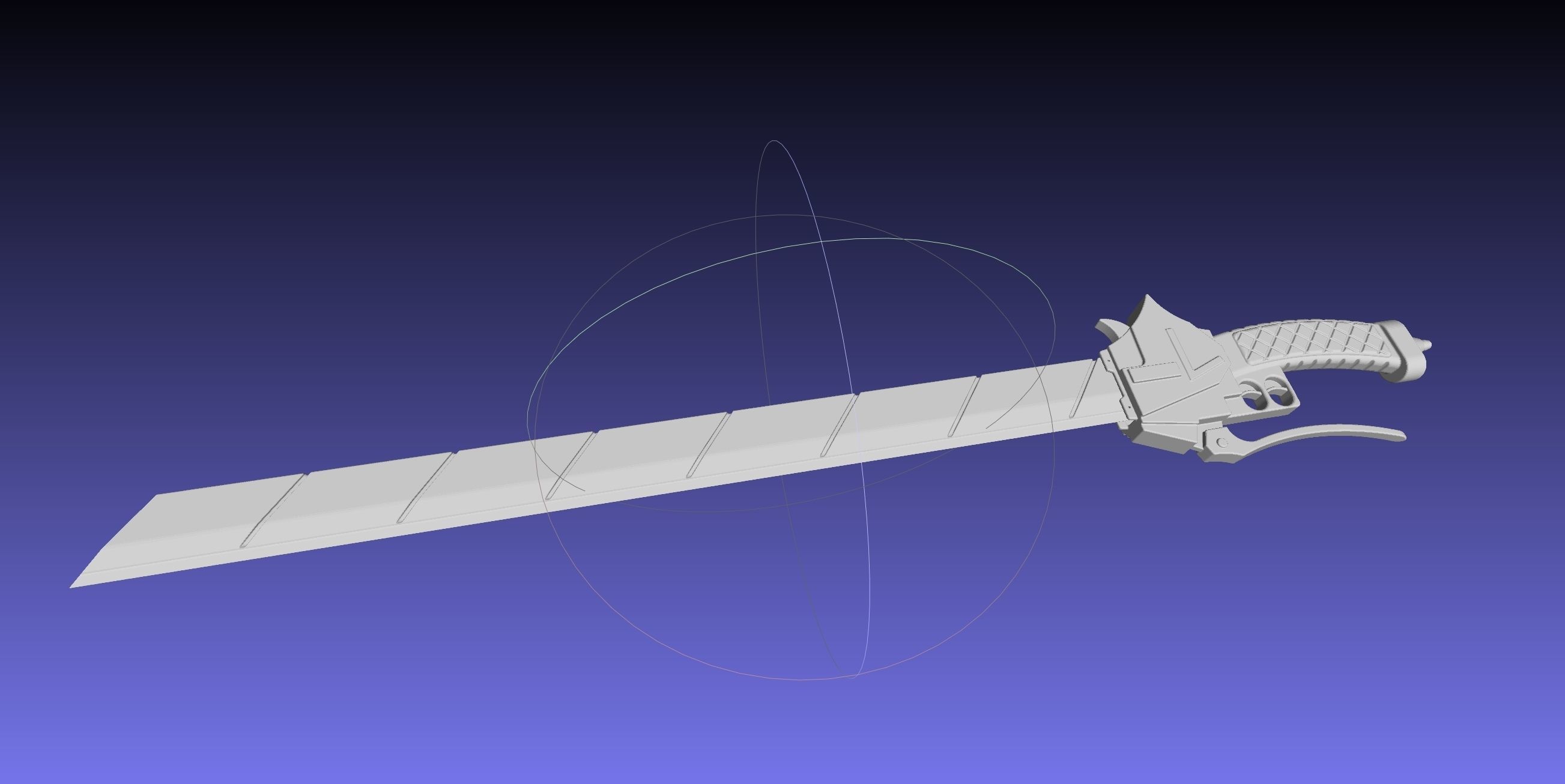 Attack On Titan Sword Basic Printable Replica 3D print model_14