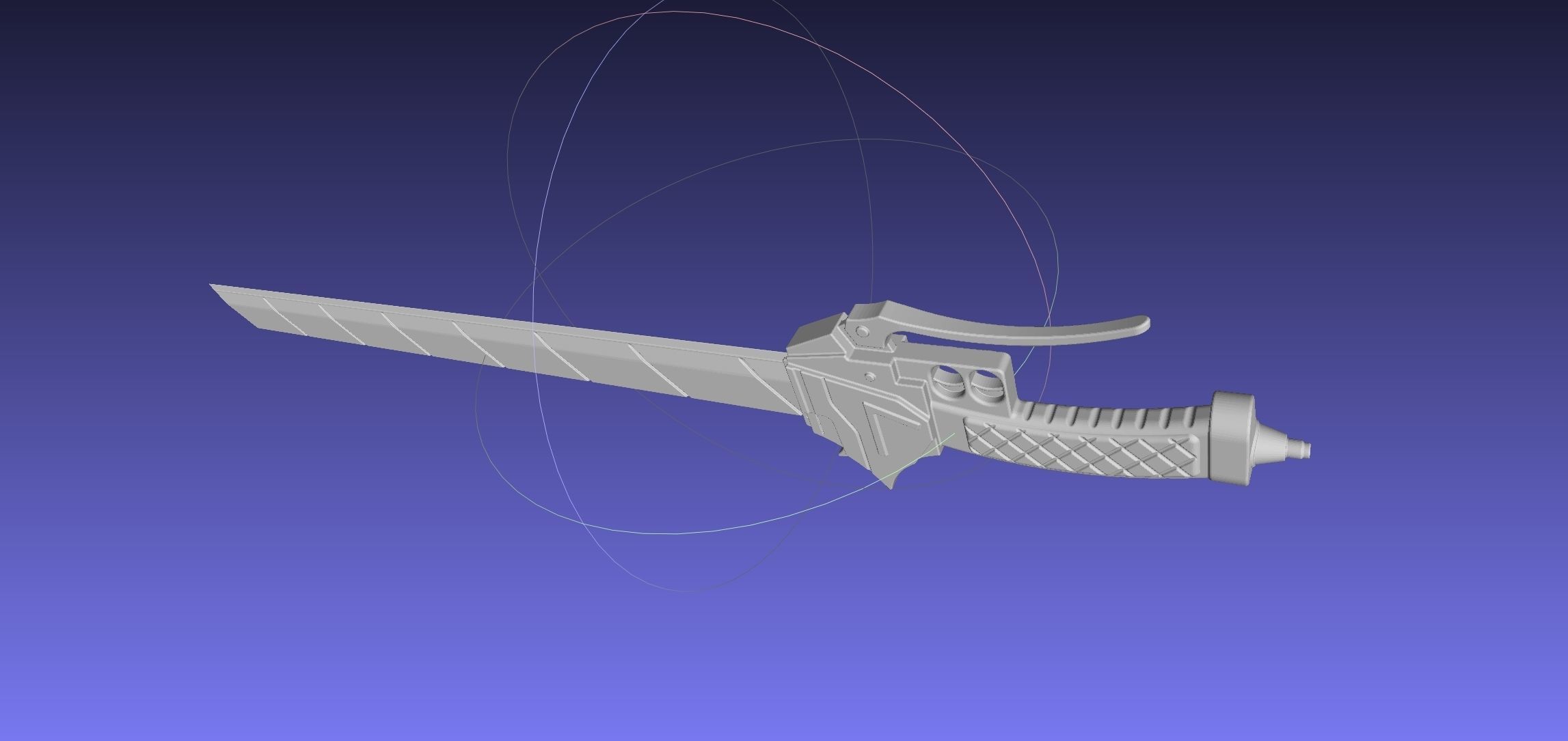 Attack On Titan Sword Basic Printable Replica 3D print model_10