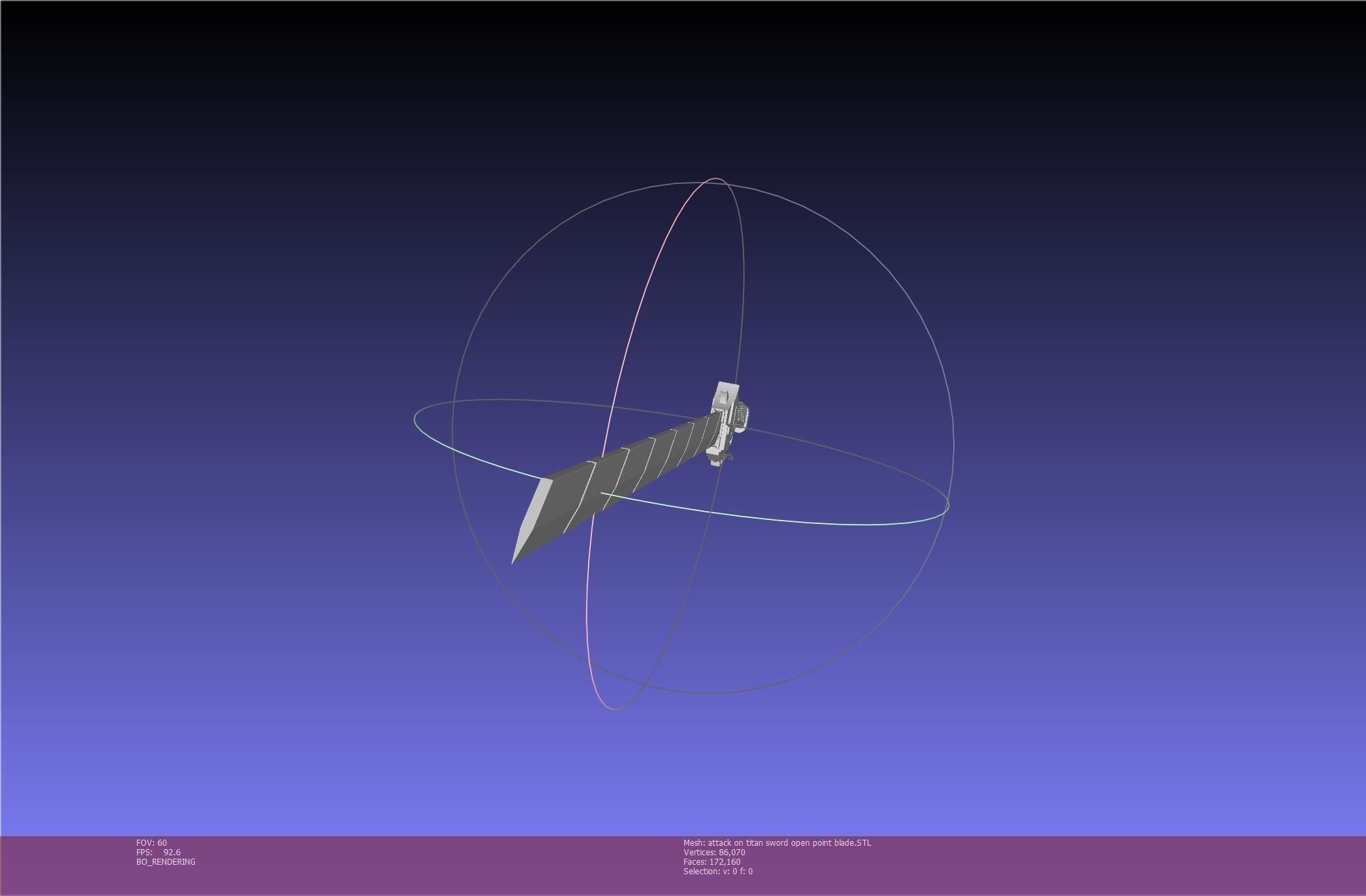 Attack On Titan Sword Basic Printable Replica 3D print model_56