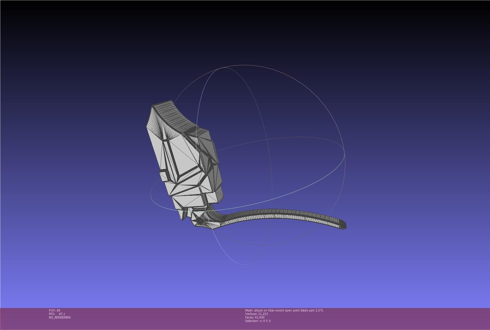 Attack On Titan Sword Basic Printable Replica 3D print model_103