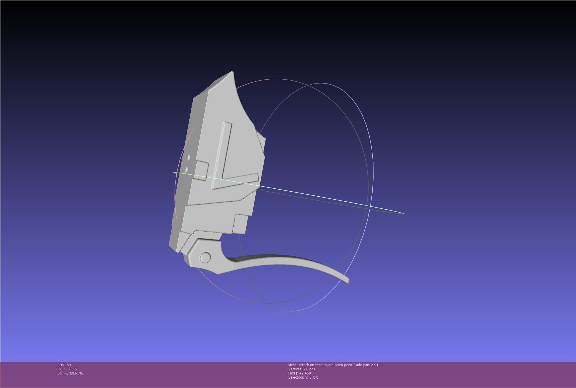 Attack On Titan Sword Basic Printable Replica 3D print model_127