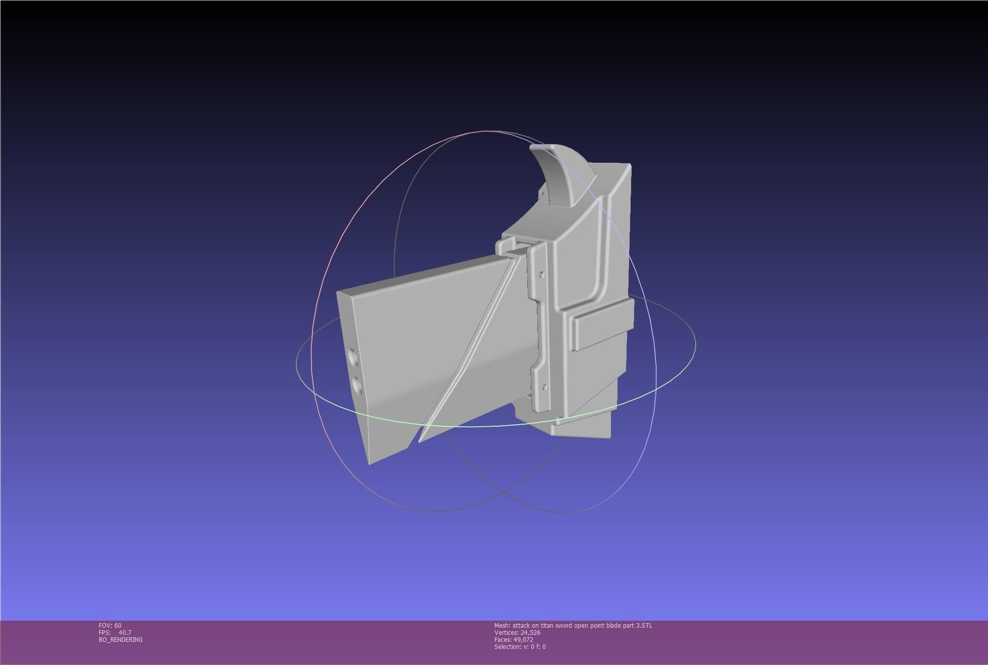 Attack On Titan Sword Basic Printable Replica 3D print model_114