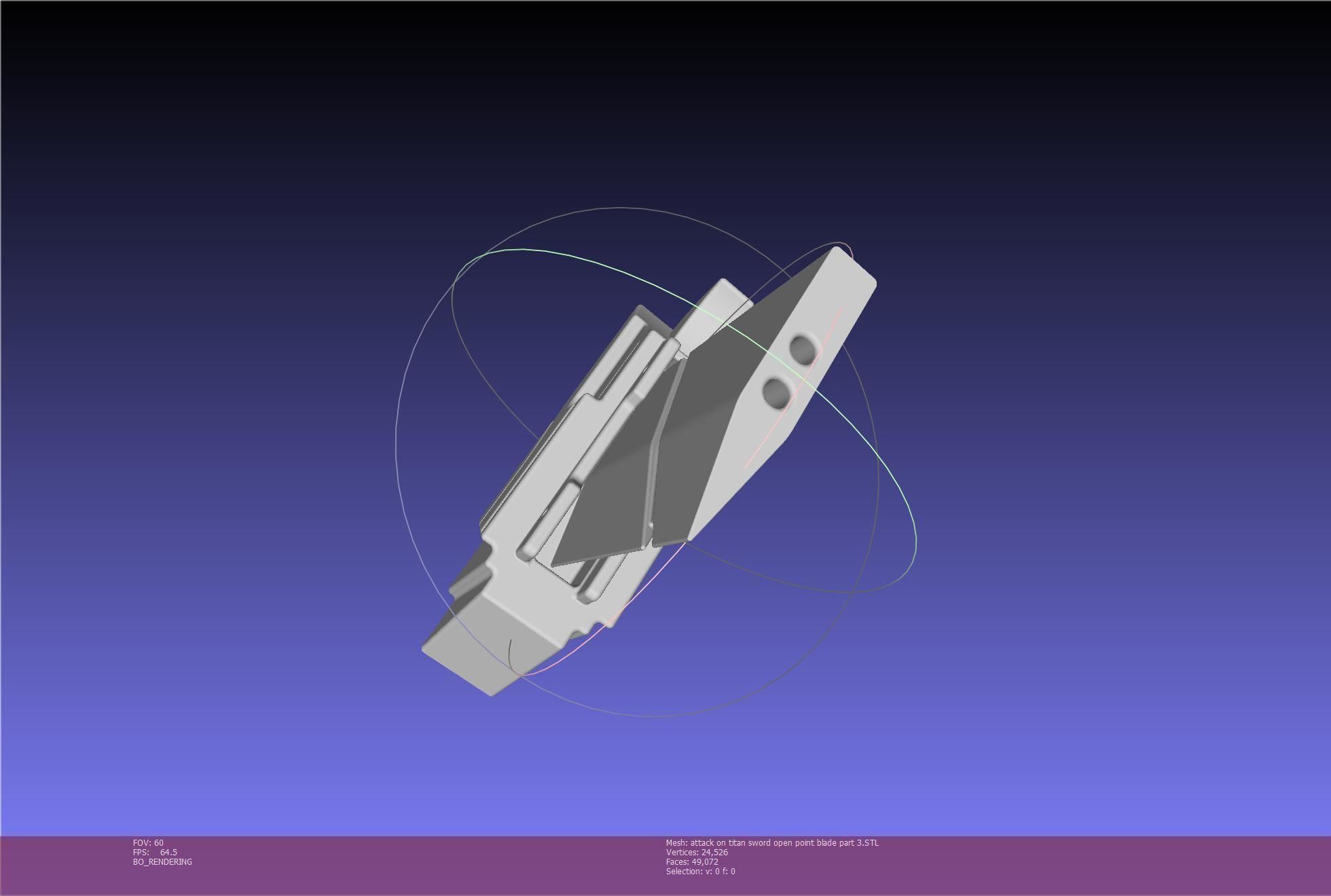 Attack On Titan Sword Basic Printable Replica 3D print model_109