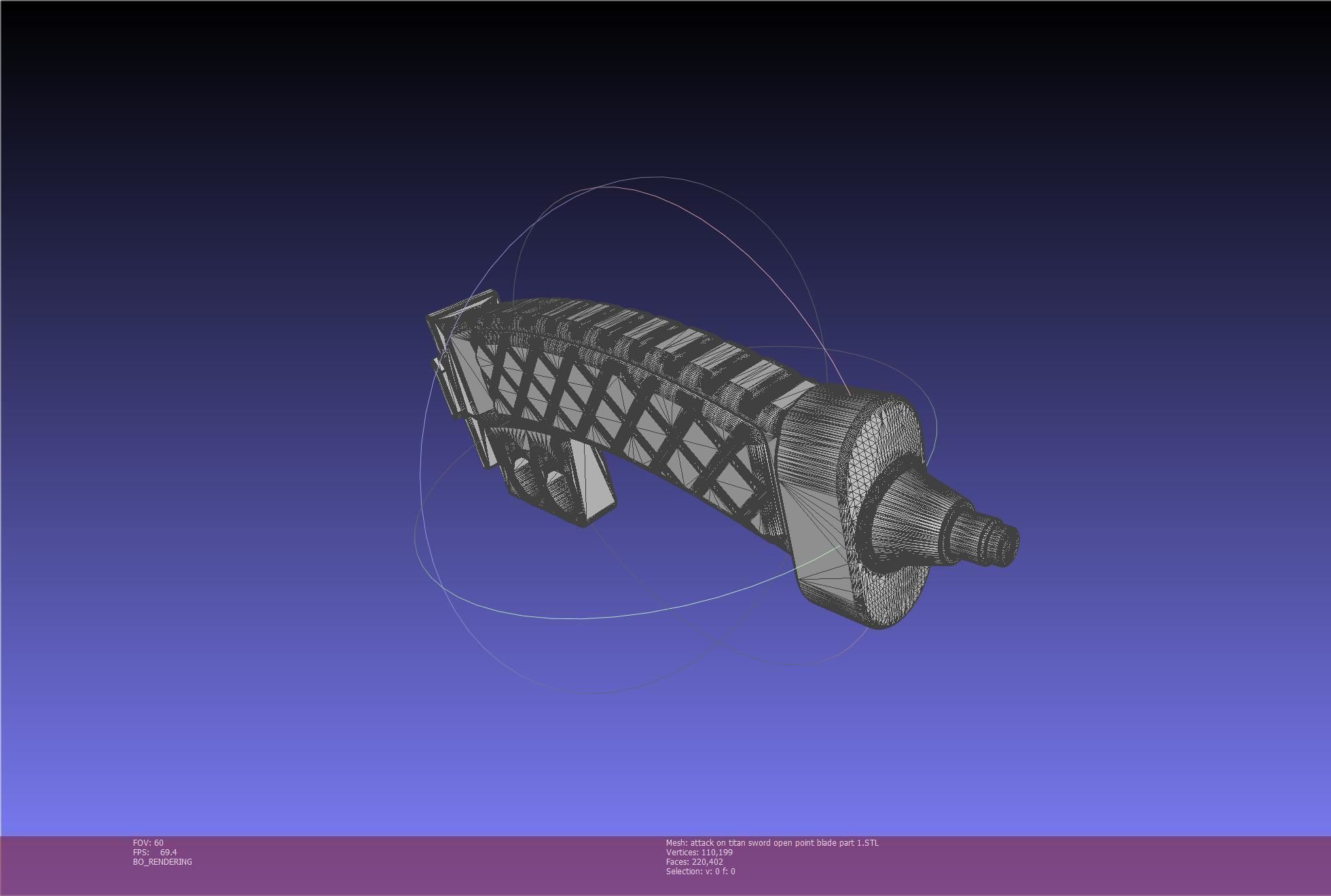 Attack On Titan Sword Basic Printable Replica 3D print model_126