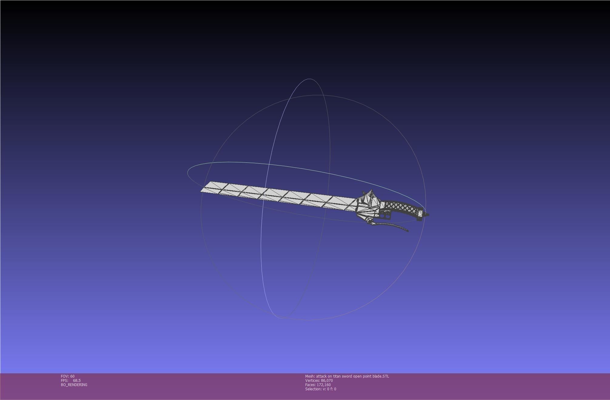 Attack On Titan Sword Basic Printable Replica 3D print model_85