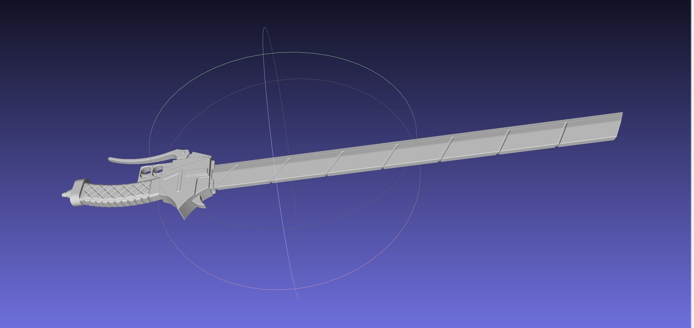 Attack On Titan Sword Basic Printable Replica 3D print model_44